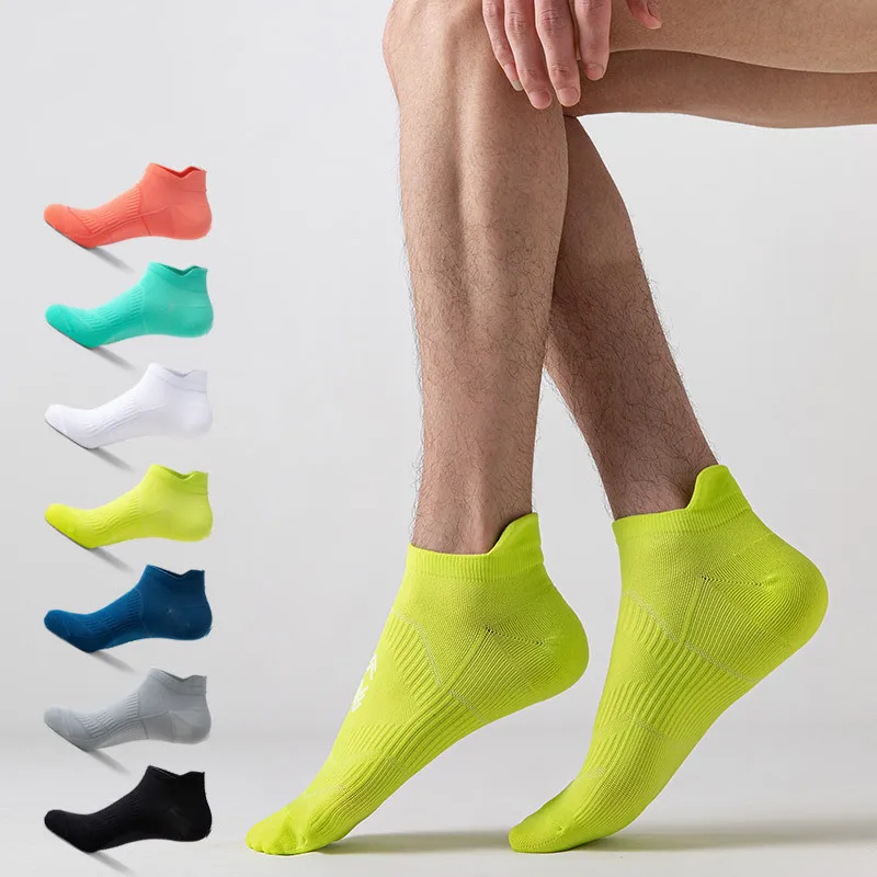 durable women Running Socks Cotton Thin Breathable Riding Cycling Basketball Sports Socks Non slip Low Cut Ankle Short 