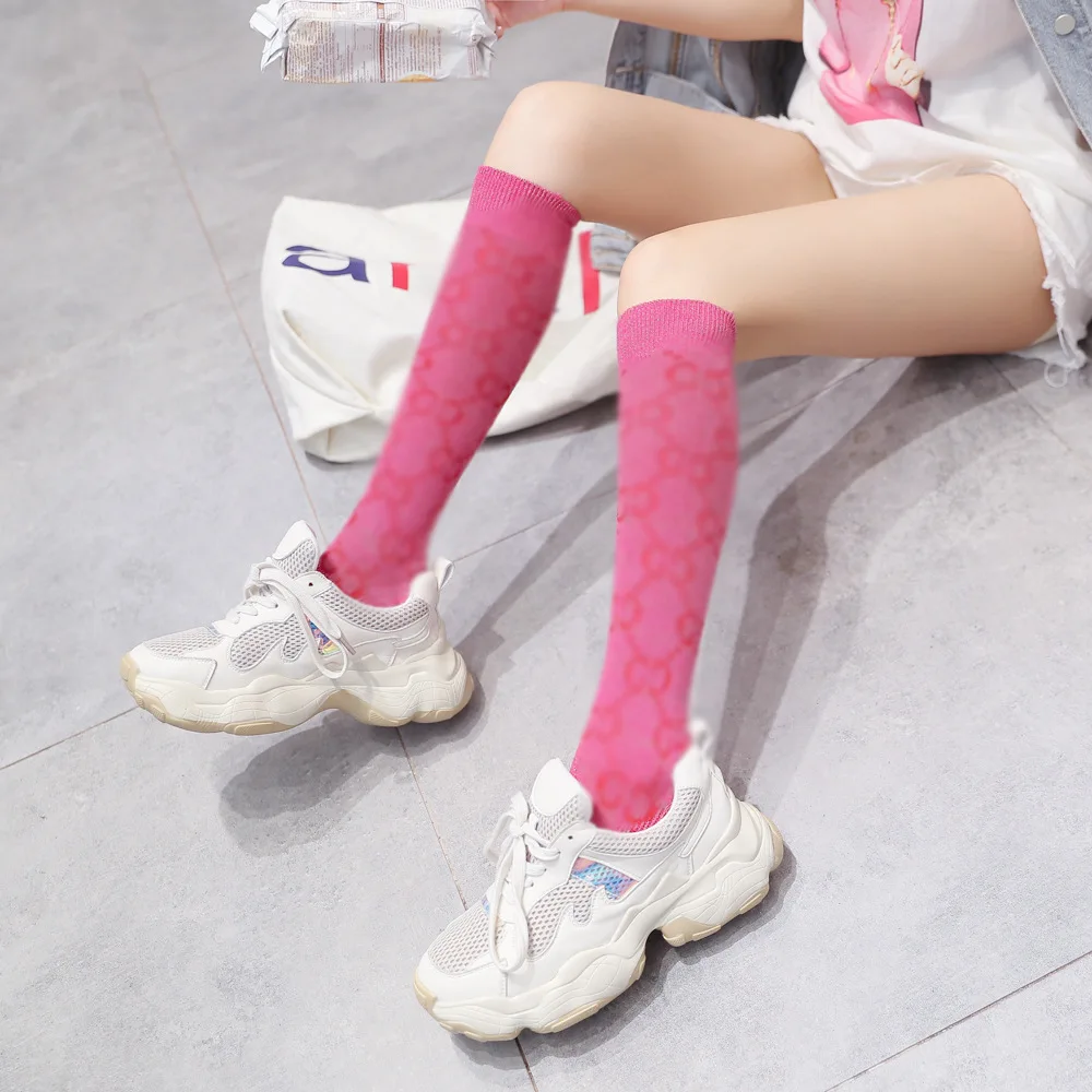 Custom Design New Spring women s Socks Colorful Cotton Soft Sock For Girls Students Casual Streetwear White Socks Korean 