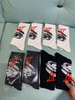 Packaging Customization set Random Men's White Sports Socks, Including Long Basketball Socks & Mid calf Athletic Socks, For 