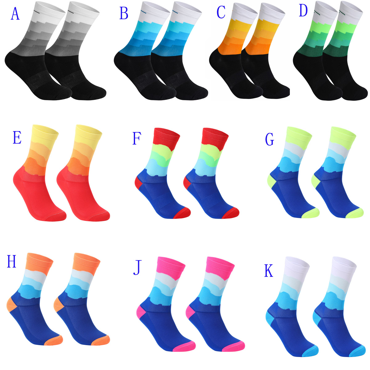  Sport Toe Socks Compression Pure Cotton Sweat Absorbing Colorful Bike Marathon Fitness Outdoor Basketball Finger 