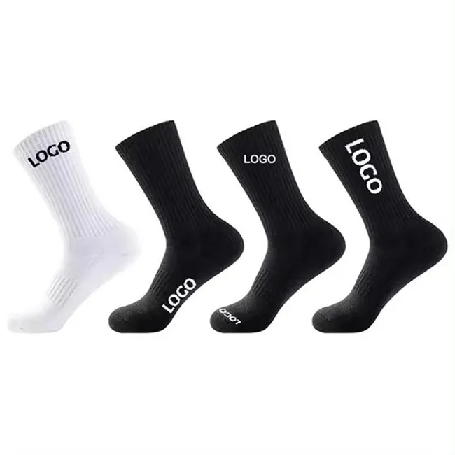 Designer Knitted Wholesale Crew Custom Logo Cotton Brand Packaging Funny Sports Men Socks