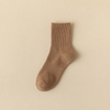 Free Size Solid Color Casual Business Cotton Men Women Crew Socks
