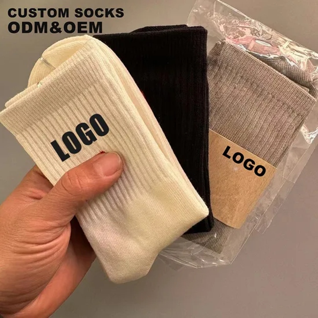 High Quality Brand Custom Sports Packaging Crew Bamboo Mens Cotton OEM Men Socks