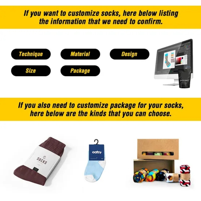 White Cotton Crew Socks Custom Fashion Logo Design Bamboo Men Crew Socks