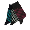 Antibacterial Soft Breathable High Elastic Cotton Colorful Blend Twist DOT Stripe Aop Men Ankle Crew Socks