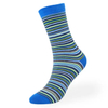 Hot Sale Quality Fashion Thin Striped Designer Men′s Cotton Crew Business Socks