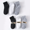 Low MOQ 100% Cotton Design Logo Crew Women Unisex Athletic Jacquard Embroidery Gym Athletic Breathable Packaging Cushion Custom Sports Men Socks