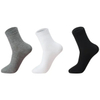 Hf Men′s Pure Cotton Soild Color Large Size Long Crew Socks