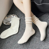Winter Casual Plain Terry Socks Men Unisex Thick Combed Cotton Crew Socks