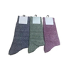 Antibacterial Soft Breathable High Elastic Cotton Rib Cable Texture Twist Blend Men Ankle Crew Socks