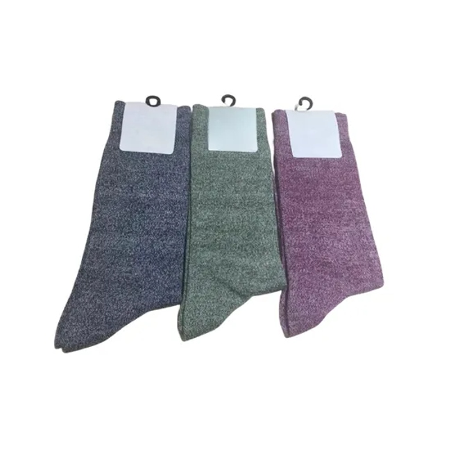Antibacterial Soft Breathable High Elastic Cotton Rib Cable Texture Twist Blend Men Ankle Crew Socks