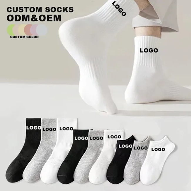 High Quality Brand Custom Sports Packaging Crew Bamboo Mens Cotton Men Socks