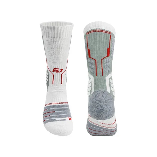 Custom Elite Athletic Sports Basketball Socks for Men Cotton Crew Socks for Autumn Season Made in China