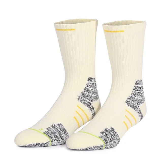 Basketball Socks, Cushioned Sports Crew Socks, Thick Compression Sports Socks, Suitable for Men and Women