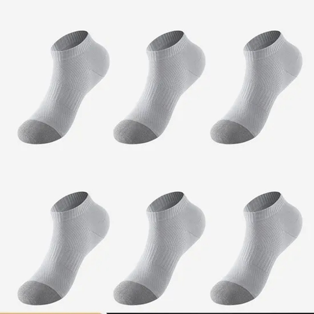 Custom Logo Quarter Length Sports Socks for Men Athletic Knitted Crew Socks Cushioned Running-Arch Support Sock