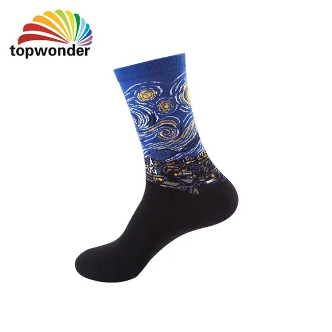 Wholesale and Customize All Sorts of Hot Selling Sock, Knee High Sock, Oil Painting Sock in Many Colors, Sizes and Material