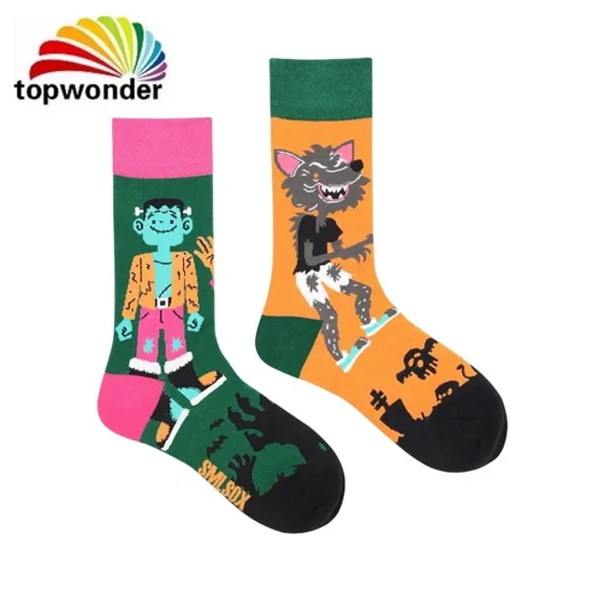 Wholesale and Customize Knee High Sock Cartoon Sock Fashion Sock Ab Pair Sock in Different Designs