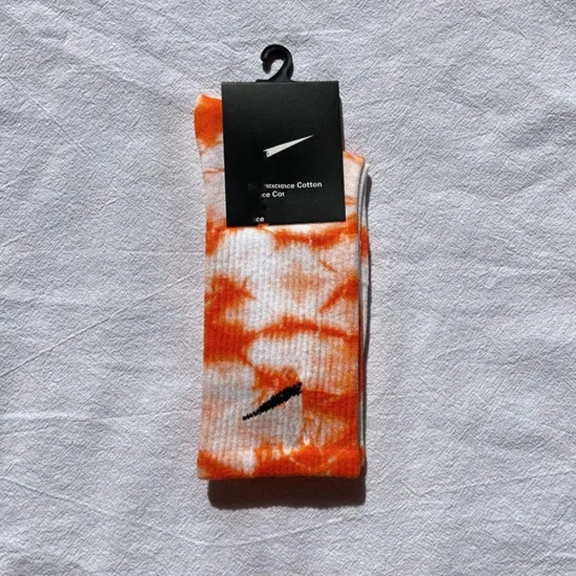Funny Novelty Fashion Colorful Cool Crazy Skateboard Unisex Tie Dye Crew Socks for Men Women