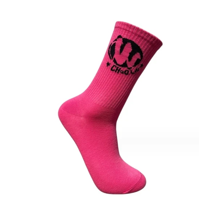 Street Skateboarding Letter Models Personalized Sports Long Cotton Men′s and Women′s Crew Socks