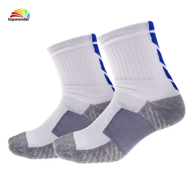 Customize All Sorts of Dryfit Football Sock Basketball Sock Running Sock Cycling Sock Sports Sock with Cushion Bottom at Low Price and High Quality