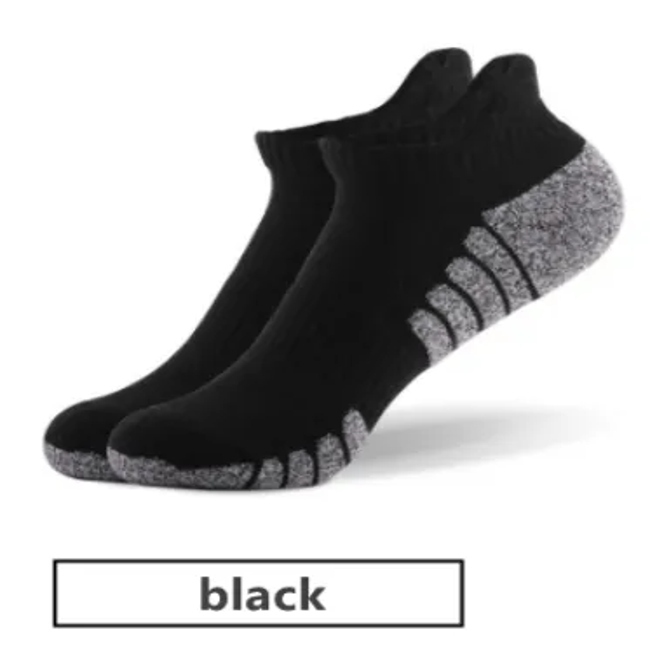 Wholesale Compression Cotton Men Women White Black Grey Custom Stockings Crew Adult Thick Cushion Terry Sports Running Ankle Socks