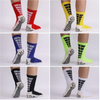 High Quality Designer OEM Men Sports Sock-Stocking Crew White Grippy Soccer Custom Logo Anti Slip Grip Football Socks