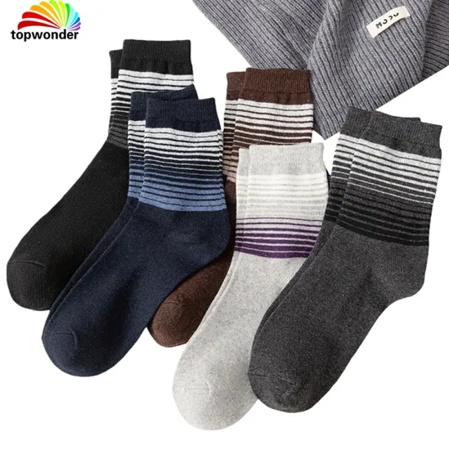 Customize and Wholesale Winter Sock Winter Wool Sock Winter Business Sock Men′s Sock in Many Colors and Designs