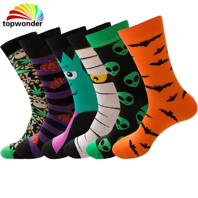 Customize All Sorts of Colorful Sock Fashion Sock Crew Sock Halloween Sock in Many Colors, Sizes and Material for All Ages