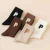 Manufacturer Logo Crew Deisgn White Black Men Jacquard Embroidery Athletic Women Unsiex Crew Cushion Customized Sports Custom Socks