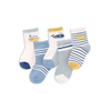 Wholesale Stripe Custom Children Baby Kids Unisex Bci Cotton Short Socks