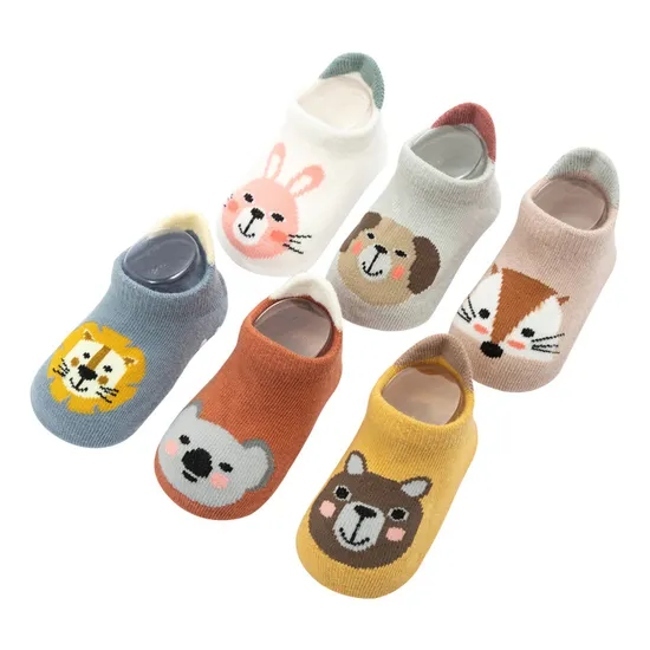 Low Price Multi Color Custom Baby Kids Children Cotton Non Slip Short Socks