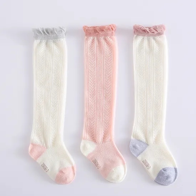 Ultra Thin Breathable Baby Long Anti Mosquito Non Slip Floor Shoes Slipper Socks