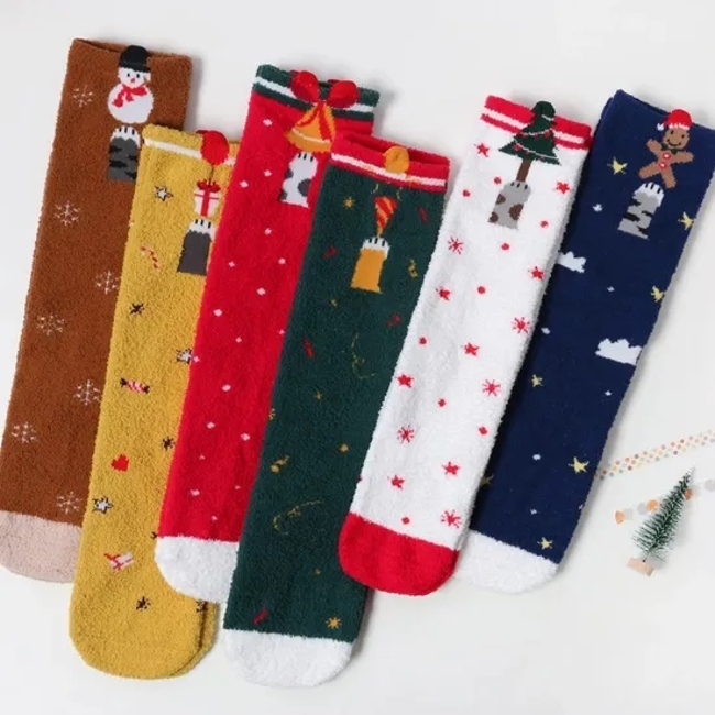 Christmas Day Custom Sock Cotton Crew Baby Sock Terry Kids Socks