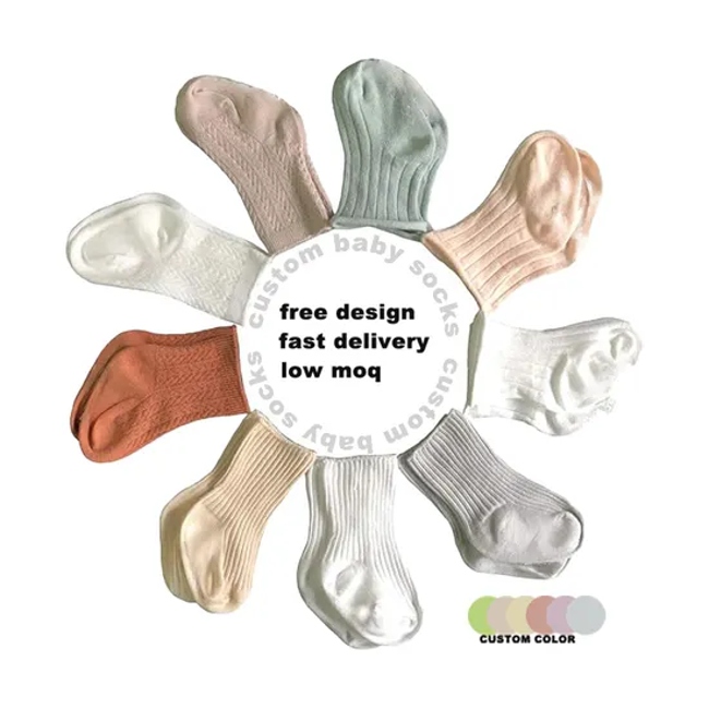 Cotton Custom Designer Kids Grip OEM Factory Toddler Anti Slip Baby Socks