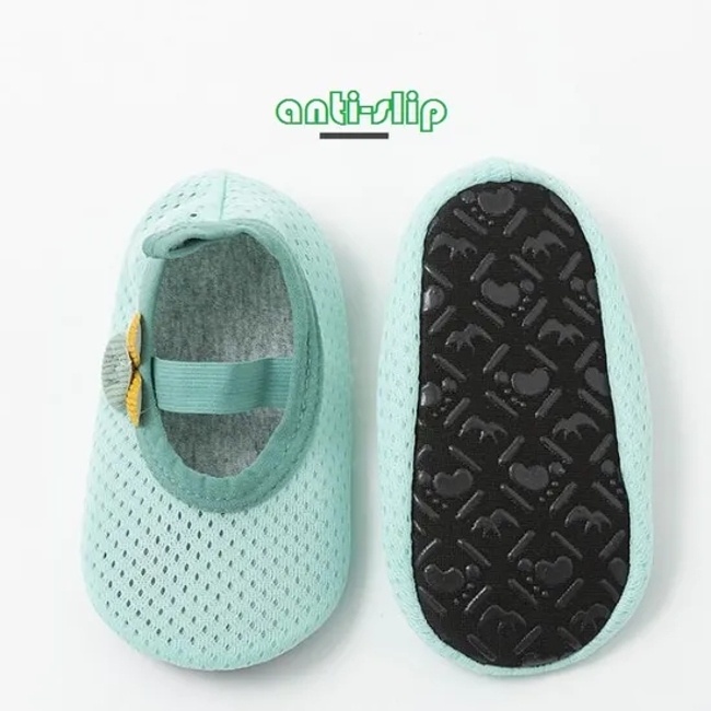 Newborn Baby Sock Anti Slip Non Slip Infant Soild Color Shoes Toddler Combed Cotton Socks