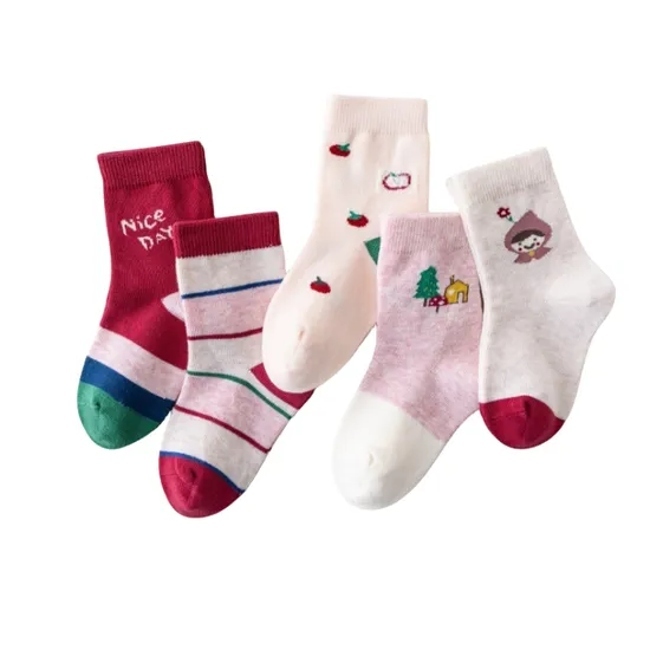 Anti Bacterial Breathable Skin Friendly Babies Fashion Lovely Cute Cotton Ankle Crew Soft Little Sock