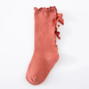 Wholesale High Long Soft Cotton Lace Anti Slip Socks Baby Ruffle Socks