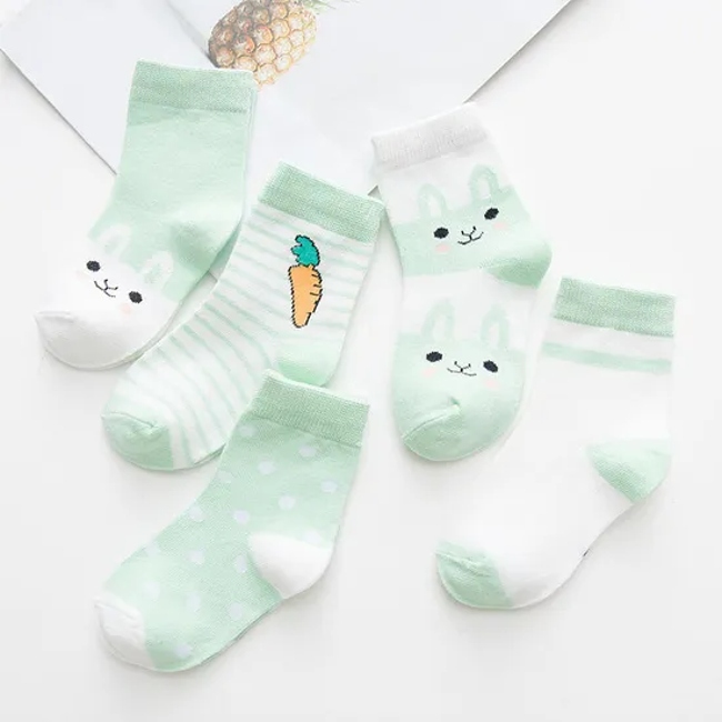 Cotton Breathable Cartoon Solid Color Ultra Thin Mesh Baby Socks