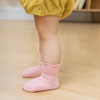 Wholesale Soft Baby Girl Crew Sock % Cotton Kids Lace Socks Custom Anti Slip Socks for Children