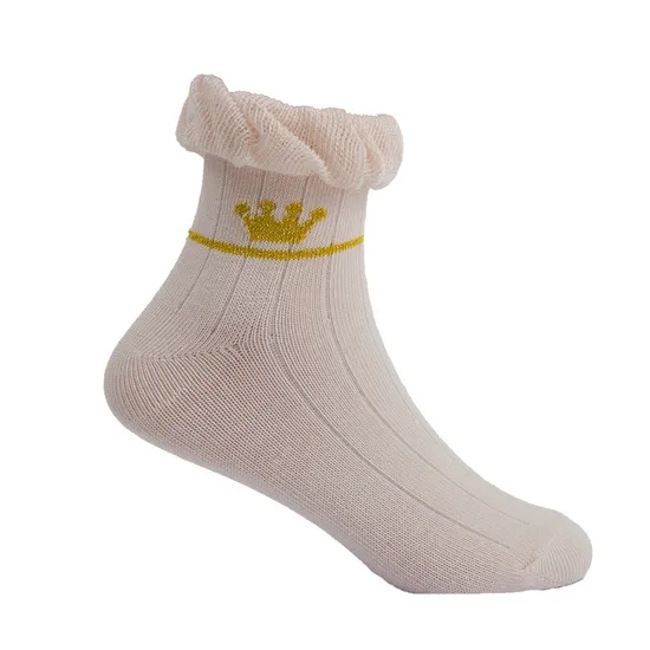 Unisex Children Baby Kids Wholesale Custom Cotton Crimping Short Socks