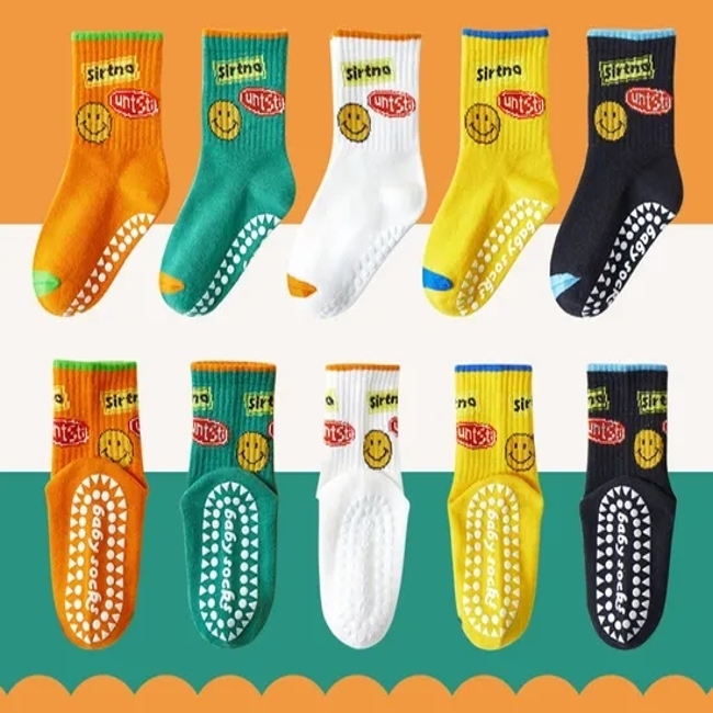 Cartoon Children′s Ultra Thin Big Mesh Hollow Cotton Boneless Baby Socks