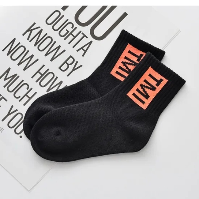 Unisex Custom Baby Kids Children Cotton Wholesale Novelty High Elastic Short Socks