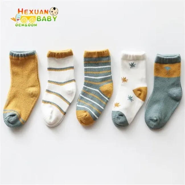 High Quality New Style Cotton Socks Boys and Girls Socks for Kids Autumn and Winter Baby Socks