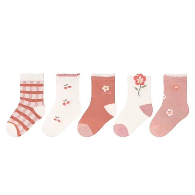 Anti Bacterial Breathable Skin Friendly Babies Fashion Lovely Cute Cotton Ankle Crew Soft Little Sock