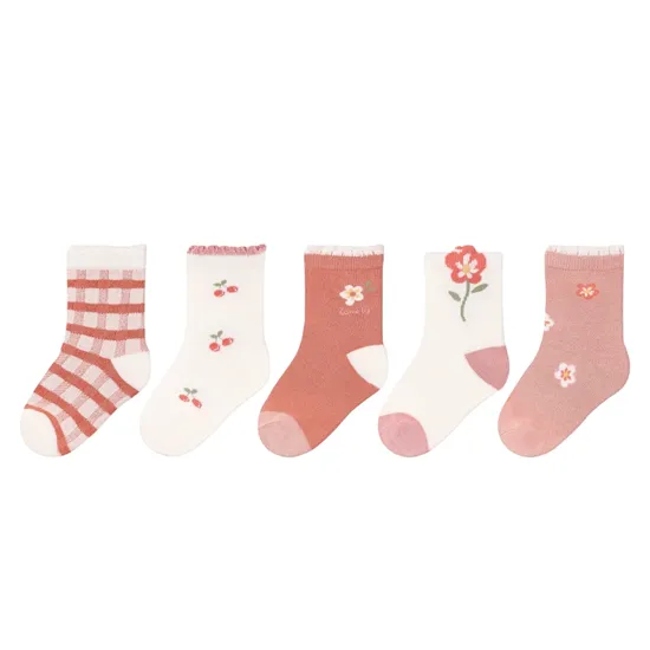 Anti Bacterial Breathable Skin Friendly Babies Fashion Lovely Cute Cotton Ankle Crew Soft Little Sock