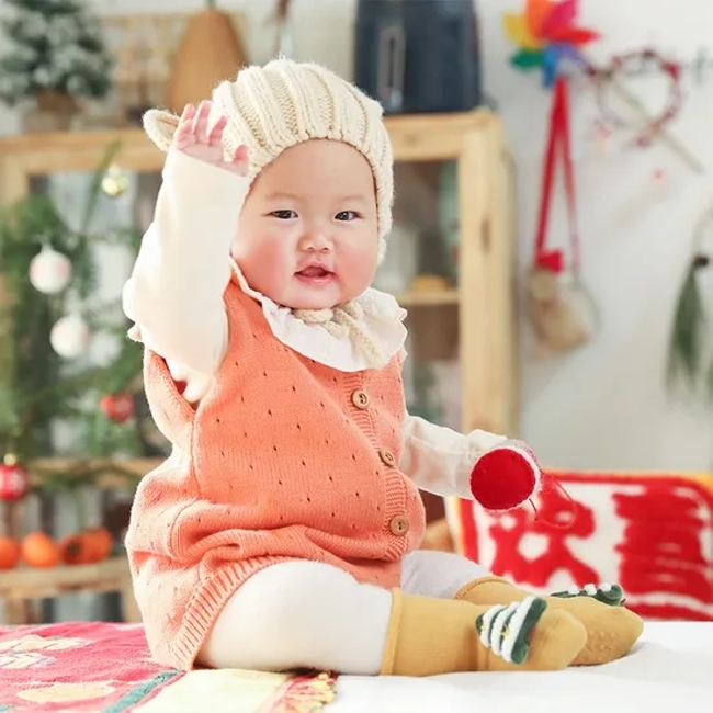 Cotton Sock Cartoon Antislip Baby Floor Winter Socks Newborn Christmas Stocking