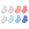 Colorful Style Plain Thin Funny Pattern Baby Blue Slip Resistant Dress Socks Gift Set