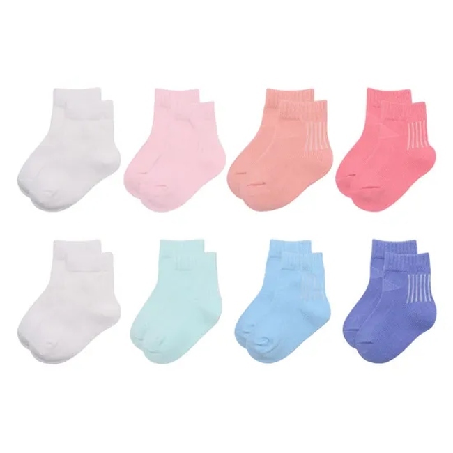 Colorful Style Plain Thin Funny Pattern Baby Blue Slip Resistant Dress Socks Gift Set