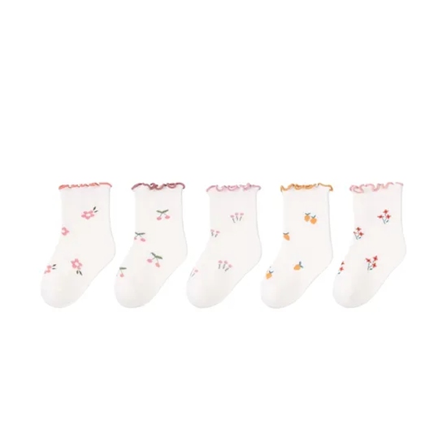 Anti Bacterial Breathable Skin Friendly Babies Fashion Lovely Cute Cotton Ankle Crew Soft Little Sock