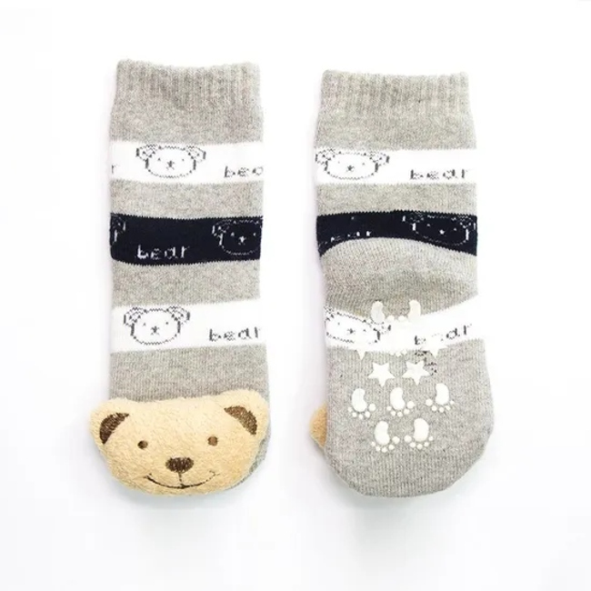 Baby Kids Custom Cotton Daily Non Slip Grip Socks